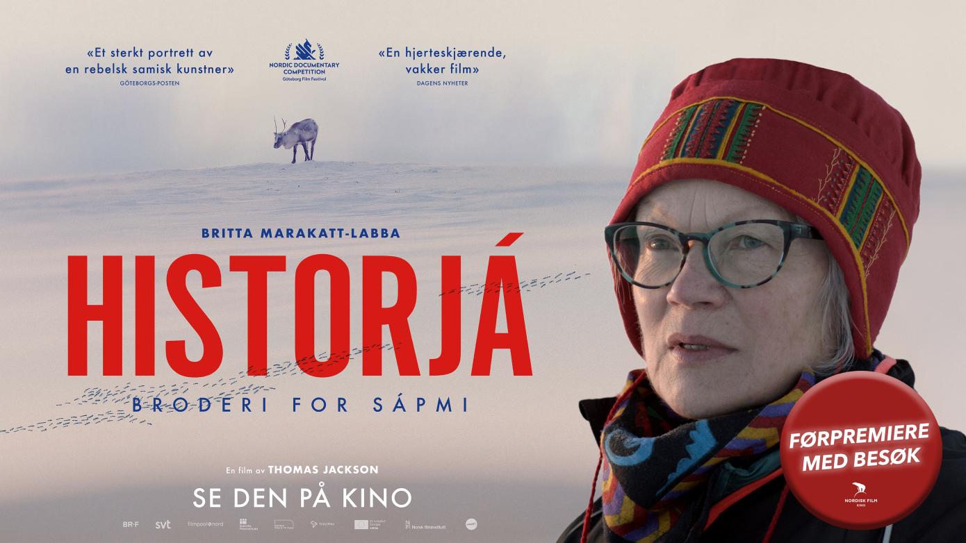 HISTORJÁ - BRODERI FOR SÁPMI // Førpremiere med besøk av Britta Marakatt-Labba