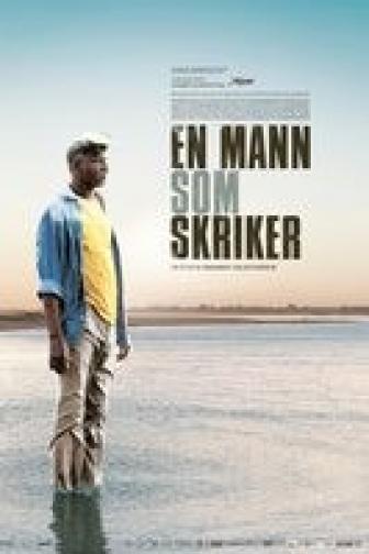 En mann som skriker